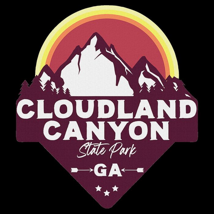 Cloudland Canyon State Park Georgia Ga Blue Ridge Mountains Drawstring Bag