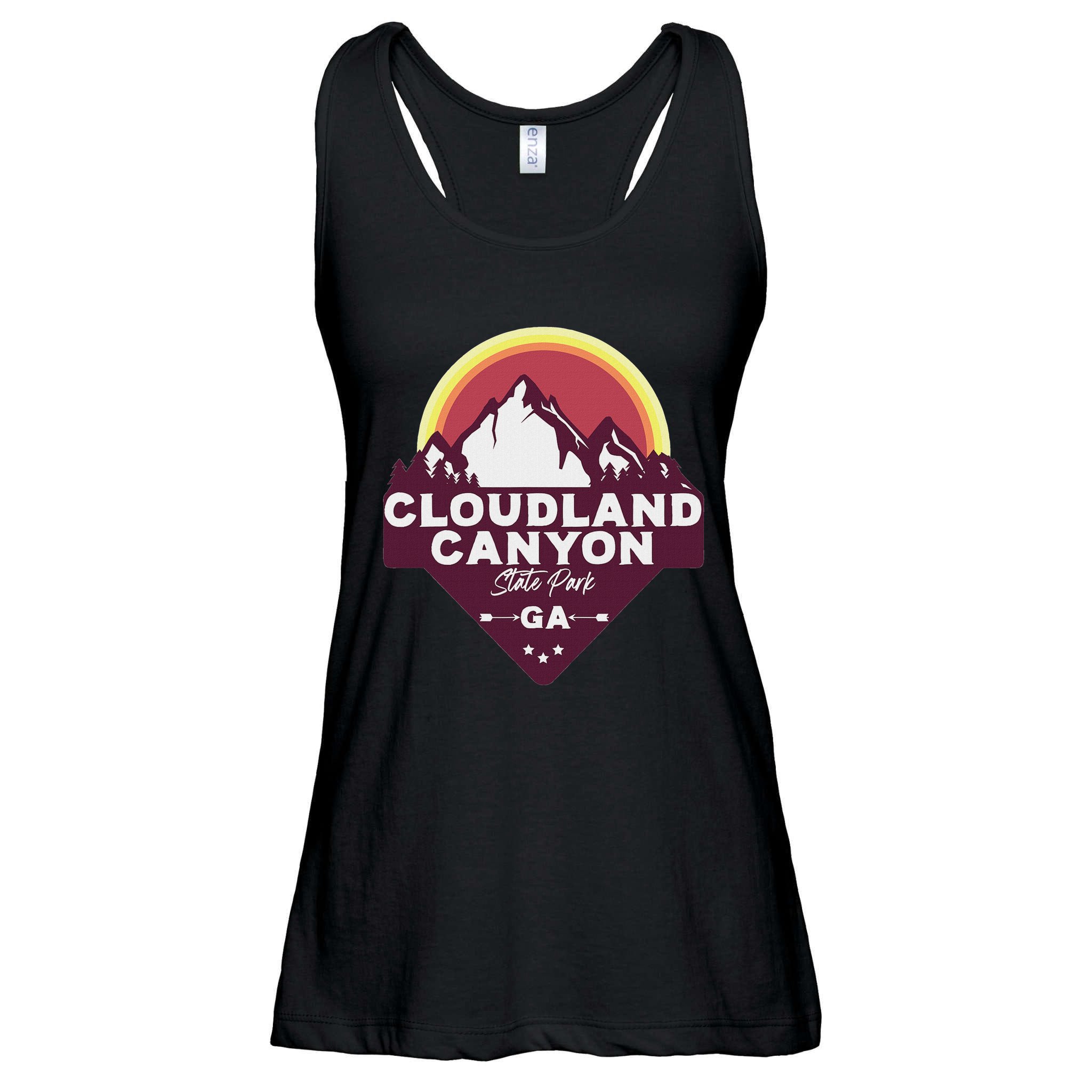 Cloudland Canyon State Park Georgia Ga Blue Ridge Mountains Ladies Essential Flowy Tank