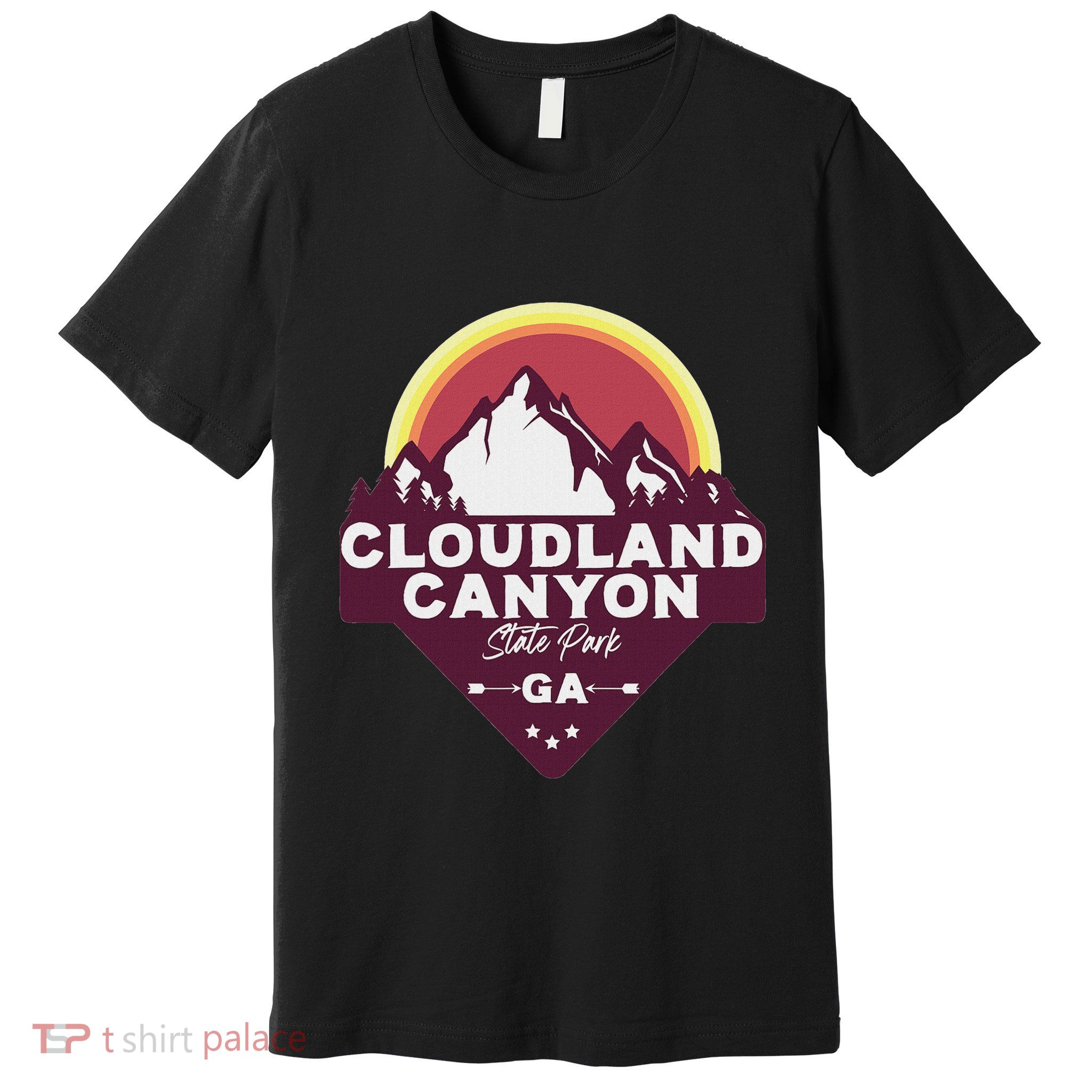 Cloudland Canyon State Park Georgia Ga Blue Ridge Mountains Premium T-Shirt