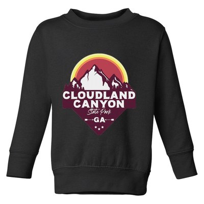 Cloudland Canyon State Park Georgia Ga Blue Ridge Mountains Toddler Sweatshirt