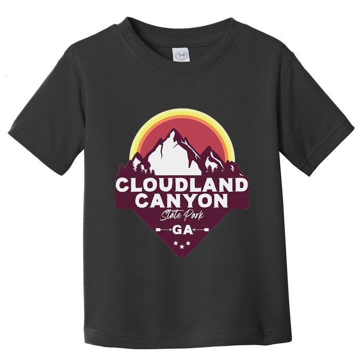 Cloudland Canyon State Park Georgia Ga Blue Ridge Mountains Toddler T-Shirt