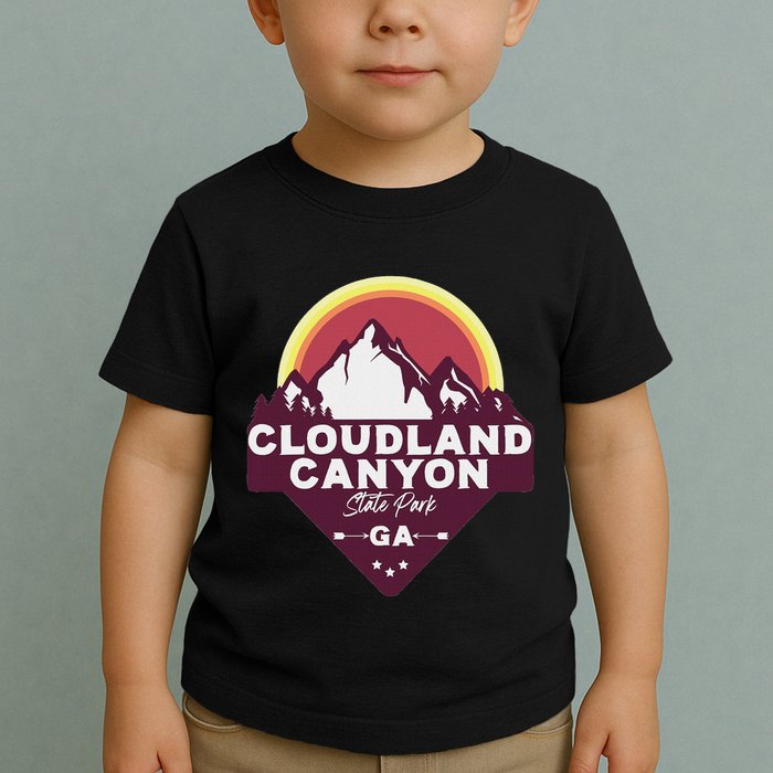 Cloudland Canyon State Park Georgia Ga Blue Ridge Mountains Toddler T-Shirt