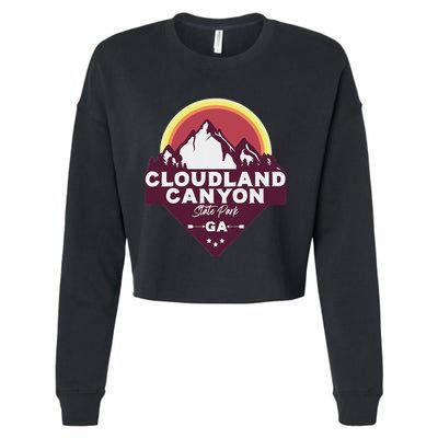 Cloudland Canyon State Park Georgia Ga Blue Ridge Mountains Cropped Pullover Crew
