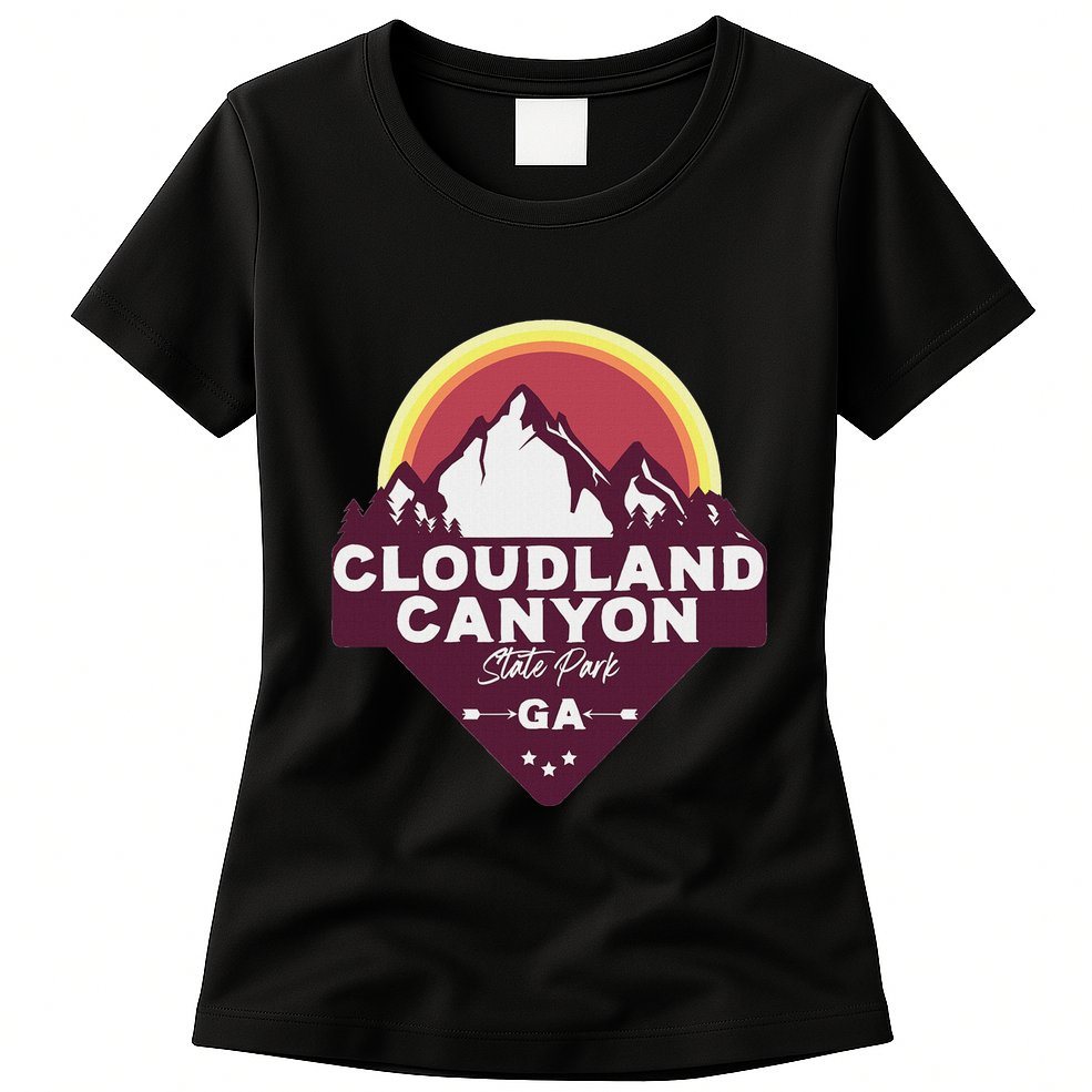 Cloudland Canyon State Park Georgia Ga Blue Ridge Mountains Womens T-Shirt