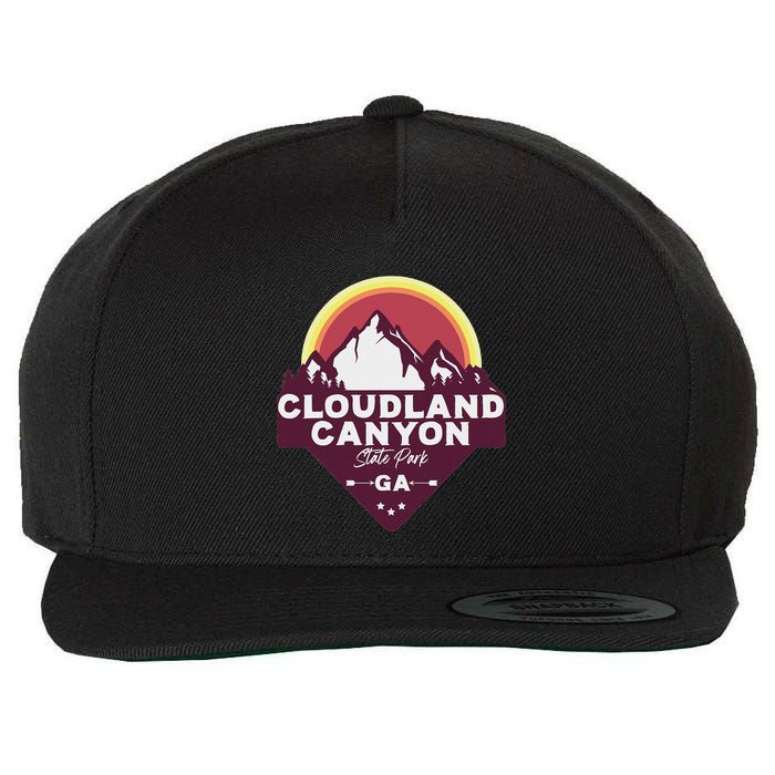 Cloudland Canyon State Park Georgia Ga Blue Ridge Mountains Wool Snapback Cap
