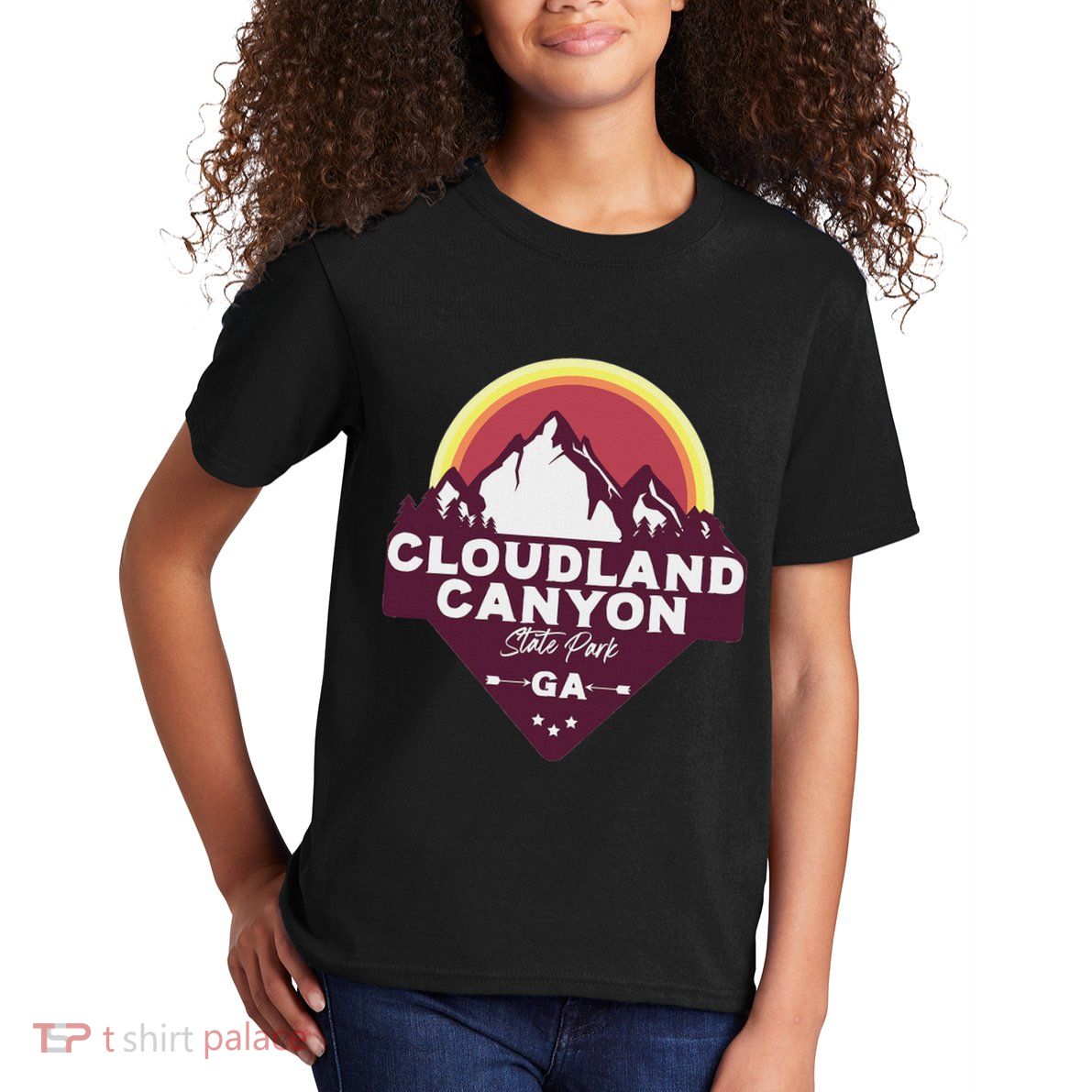 Cloudland Canyon State Park Georgia Ga Blue Ridge Mountains Kids T-Shirt