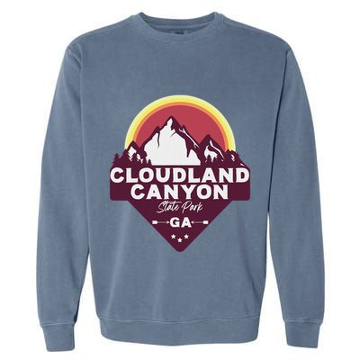 Cloudland Canyon State Park Georgia Ga Blue Ridge Mountains Garment-Dyed Sweatshirt