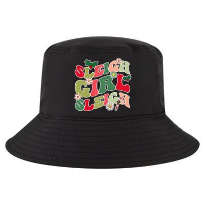 Cute Christmas Sleigh  Sleigh Retro Holiday Design Cool Comfort Performance Bucket Hat