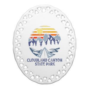 Cloudland Canyon State Park Georgia Ga Blue Ridge Mountains Ceramic Oval Ornament