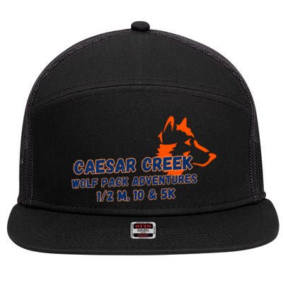 Caesar Creek State Park Gift 7 Panel Mesh Trucker Snapback Hat