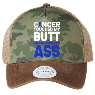 Colon Cancer Survivor Awareness Funny Legacy Tie Dye Trucker Hat