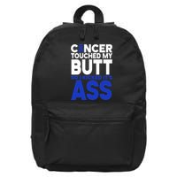 Colon Cancer Survivor Awareness Funny 16 in Basic Backpack