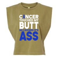 Colon Cancer Survivor Awareness Funny Garment-Dyed Women's Muscle Tee