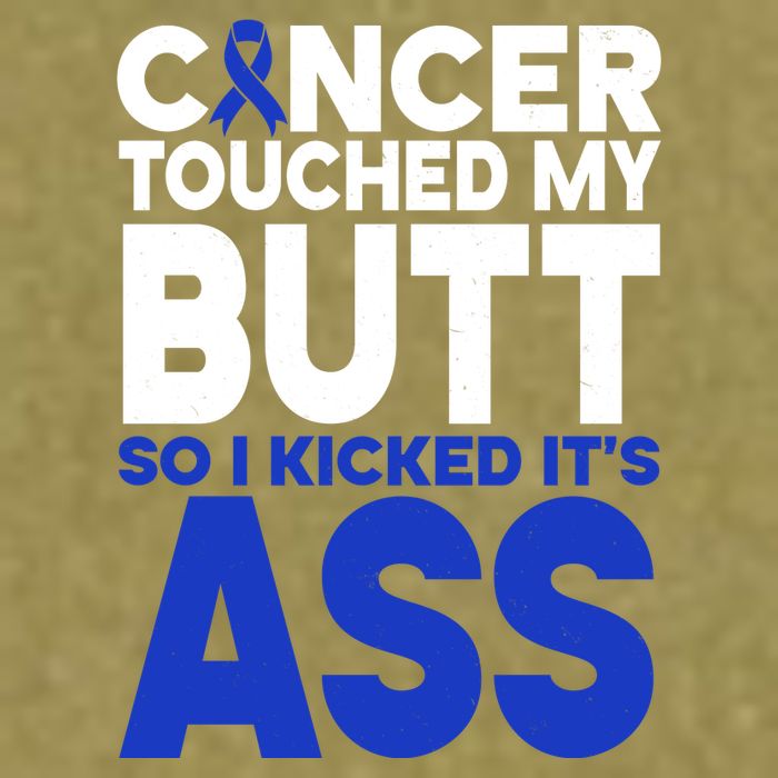 Colon Cancer Survivor Awareness Funny Garment-Dyed Women's Muscle Tee
