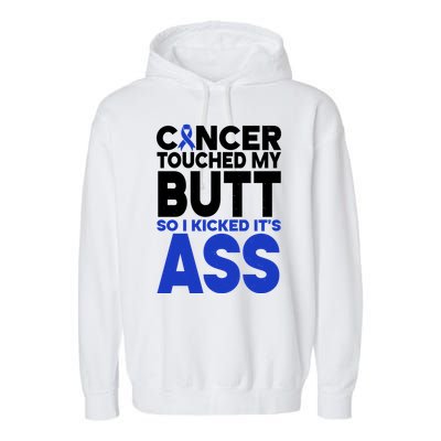 Colon Cancer Survivor Awareness Funny Garment-Dyed Fleece Hoodie