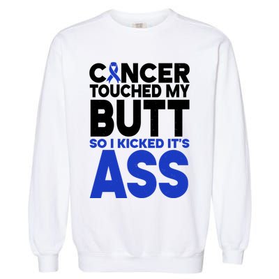 Colon Cancer Survivor Awareness Funny Garment-Dyed Sweatshirt