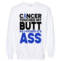 Colon Cancer Survivor Awareness Funny Garment-Dyed Sweatshirt
