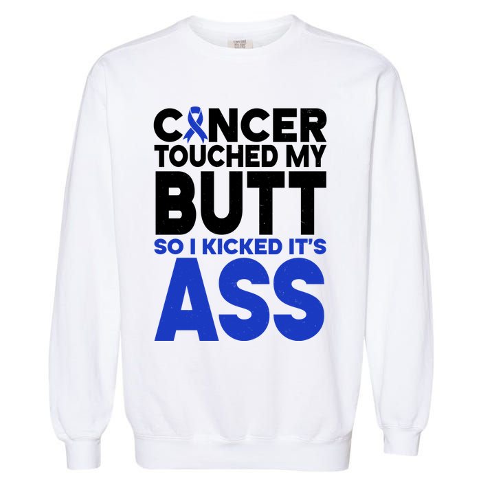 Colon Cancer Survivor Awareness Funny Garment-Dyed Sweatshirt
