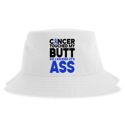 Colon Cancer Survivor Awareness Funny Sustainable Bucket Hat