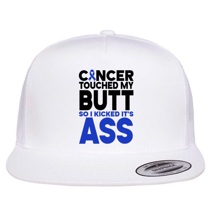 Colon Cancer Survivor Awareness Funny Flat Bill Trucker Hat