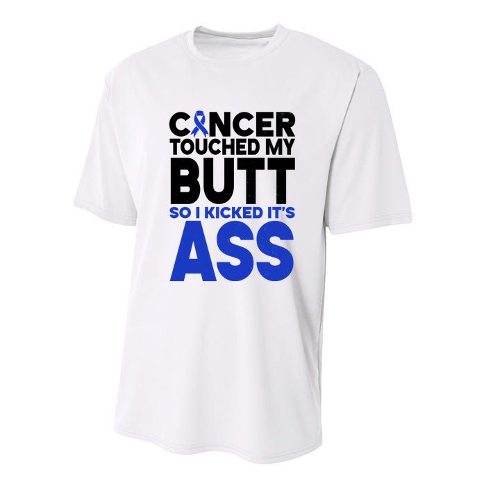 Colon Cancer Survivor Awareness Funny Youth Performance Sprint T-Shirt