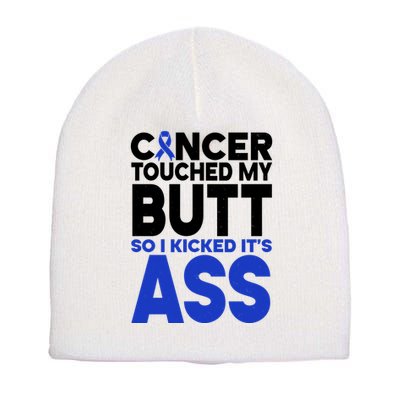 Colon Cancer Survivor Awareness Funny Short Acrylic Beanie