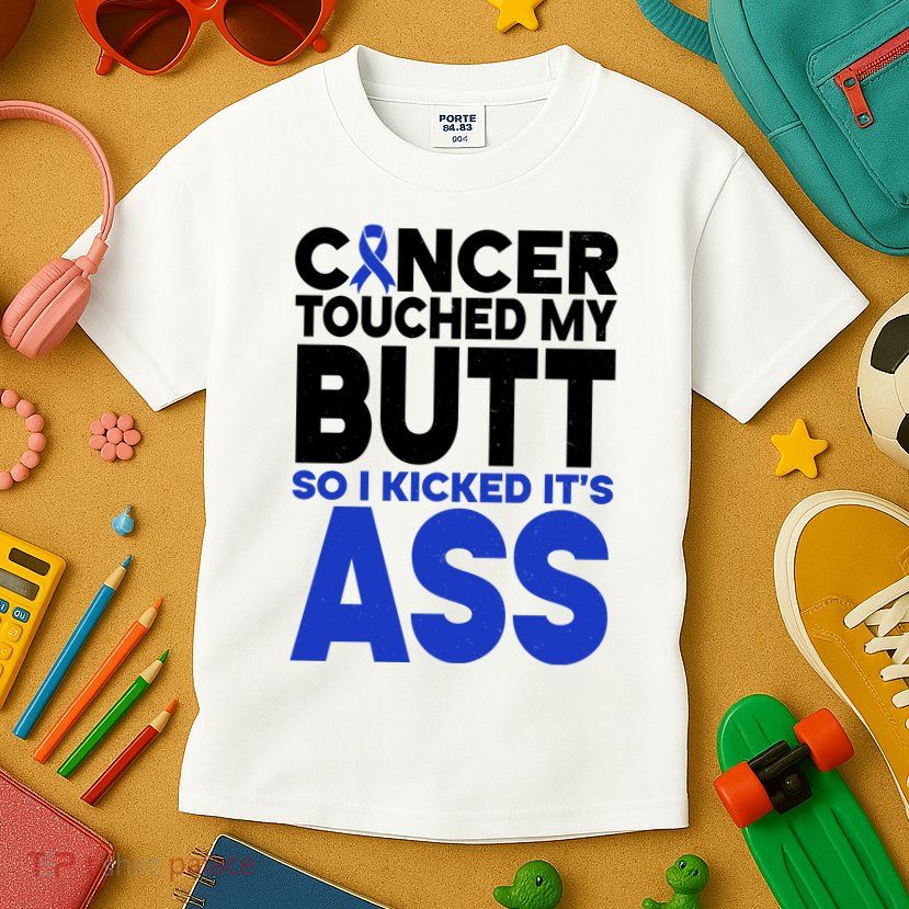 Colon Cancer Survivor Awareness Funny Kids T-Shirt