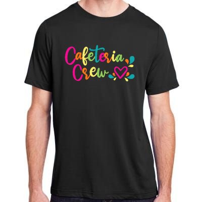 Cafeteria Crew School Lunch Lady Worker Squad With Heart Adult ChromaSoft Performance T-Shirt