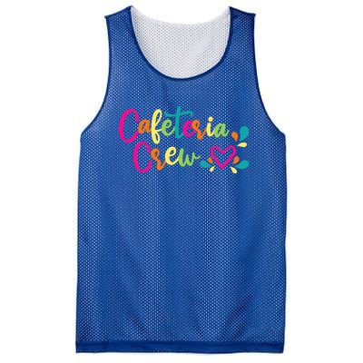 Cafeteria Crew School Lunch Lady Worker Squad With Heart Mesh Reversible Basketball Jersey Tank