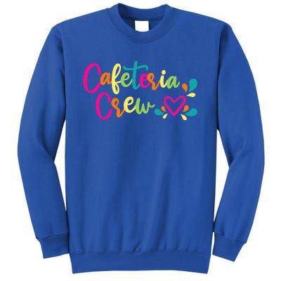 Cafeteria Crew School Lunch Lady Worker Squad With Heart Tall Sweatshirt