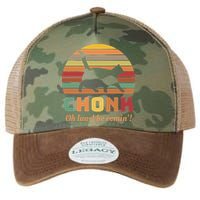 Chonk Cat Scale Meme Retro Oh Lawd He Comin Memes Legacy Tie Dye Trucker Hat