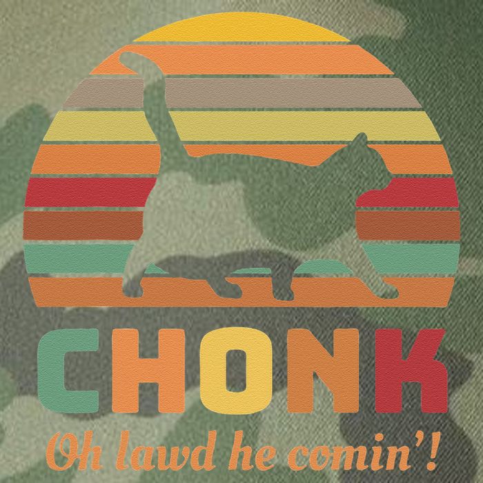 Chonk Cat Scale Meme Retro Oh Lawd He Comin Memes Legacy Tie Dye Trucker Hat