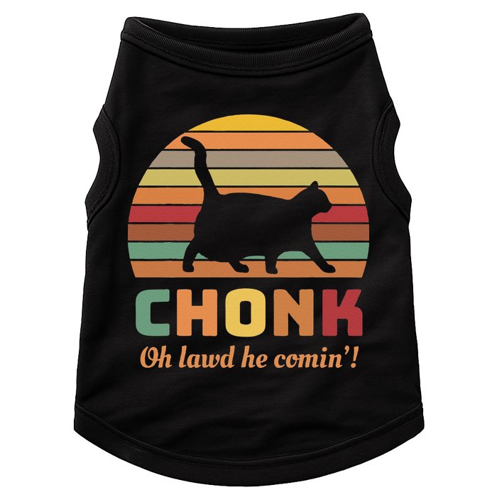 Chonk Cat Scale Meme Retro Oh Lawd He Comin Memes Doggie Tank