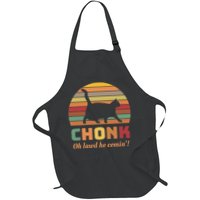 Chonk Cat Scale Meme Retro Oh Lawd He Comin Memes Apron