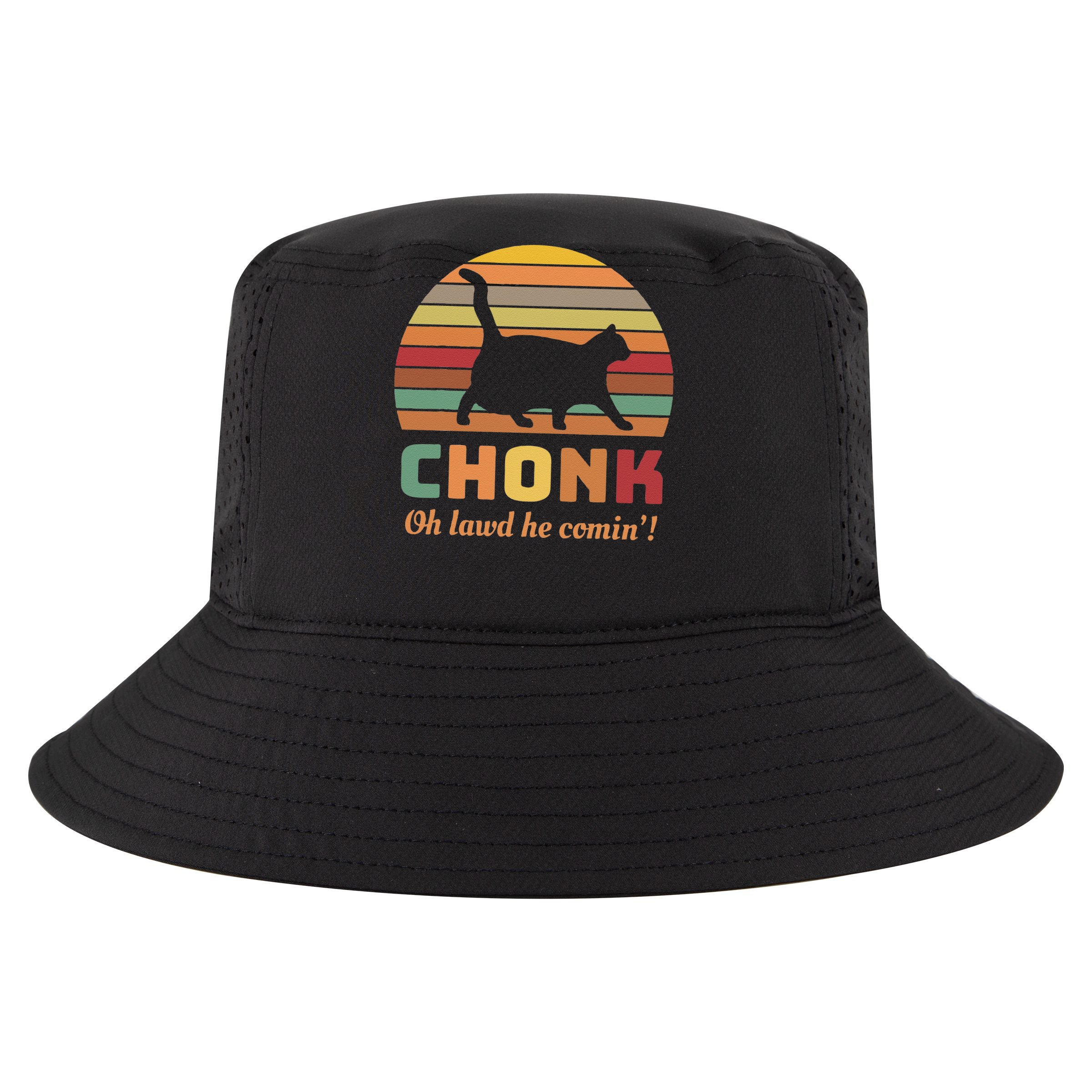 Chonk Cat Scale Meme Retro Oh Lawd He Comin Memes Apron