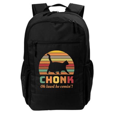 Chonk Cat Scale Meme Retro Oh Lawd He Comin Memes Backpack