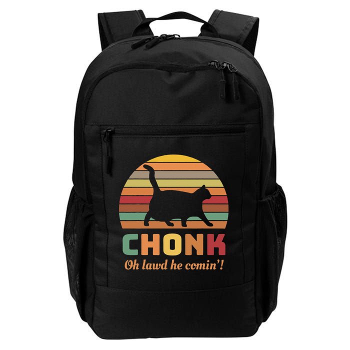Chonk Cat Scale Meme Retro Oh Lawd He Comin Memes Backpack