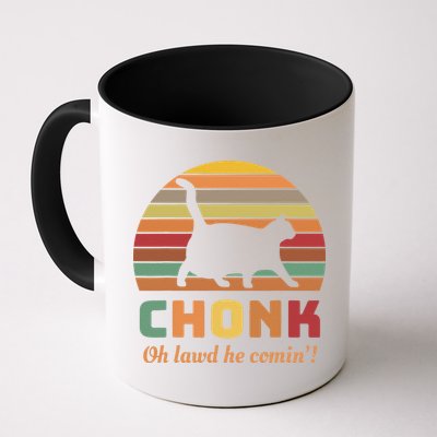 Chonk Cat Scale Meme Retro Oh Lawd He Comin Memes Mug
