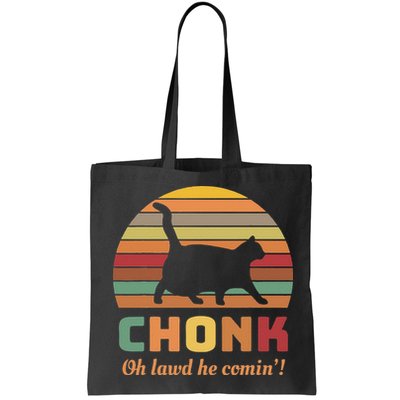 Chonk Cat Scale Meme Retro Oh Lawd He Comin Memes Bag