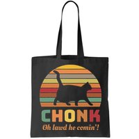 Chonk Cat Scale Meme Retro Oh Lawd He Comin Memes Bag