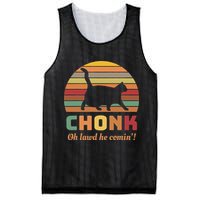 Chonk Cat Scale Meme Retro Oh Lawd He Comin Memes Mesh Reversible Basketball Jersey Tank