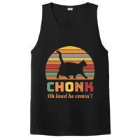 Chonk Cat Scale Meme Retro Oh Lawd He Comin Memes PosiCharge Competitor Tank