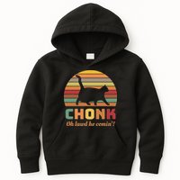 Chonk Cat Scale Meme Retro Oh Lawd He Comin Memes Kids Hoodie