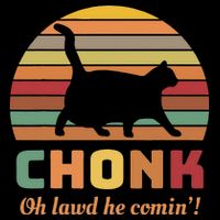 Chonk Cat Scale Meme Retro Oh Lawd He Comin Memes Wool Snapback Cap