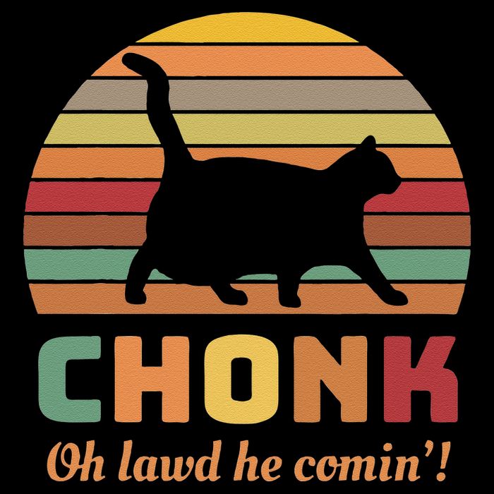 Chonk Cat Scale Meme Retro Oh Lawd He Comin Memes Wool Snapback Cap