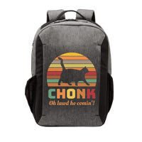 Chonk Cat Scale Meme Retro Oh Lawd He Comin Memes Vector Backpack