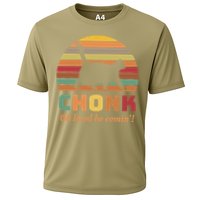 Chonk Cat Scale Meme Retro Oh Lawd He Comin Memes Performance Shirt