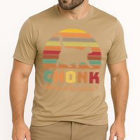 Chonk Cat Scale Meme Retro Oh Lawd He Comin Memes Performance Shirt