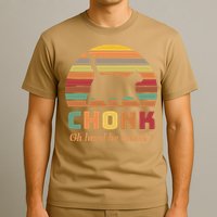 Chonk Cat Scale Meme Retro Oh Lawd He Comin Memes T-Shirt