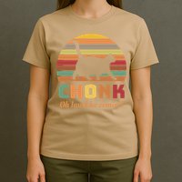 Chonk Cat Scale Meme Retro Oh Lawd He Comin Memes T-Shirt